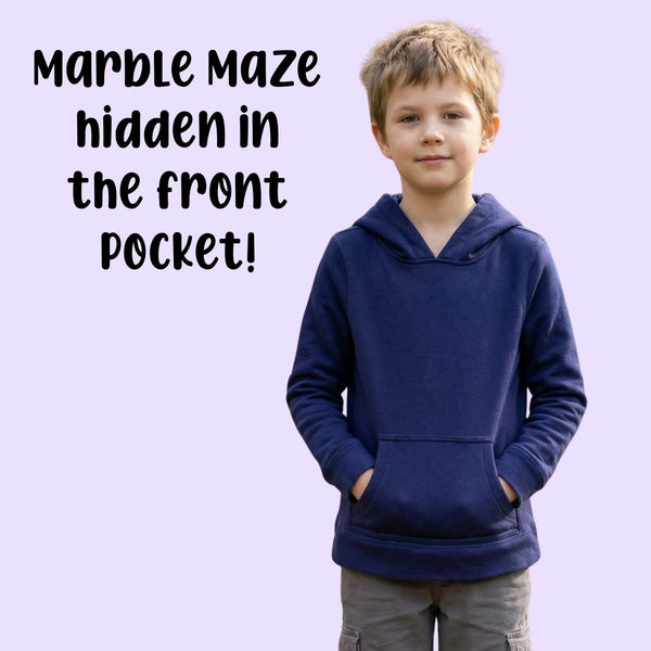 Kids Marble Maze Fidget Hoodie