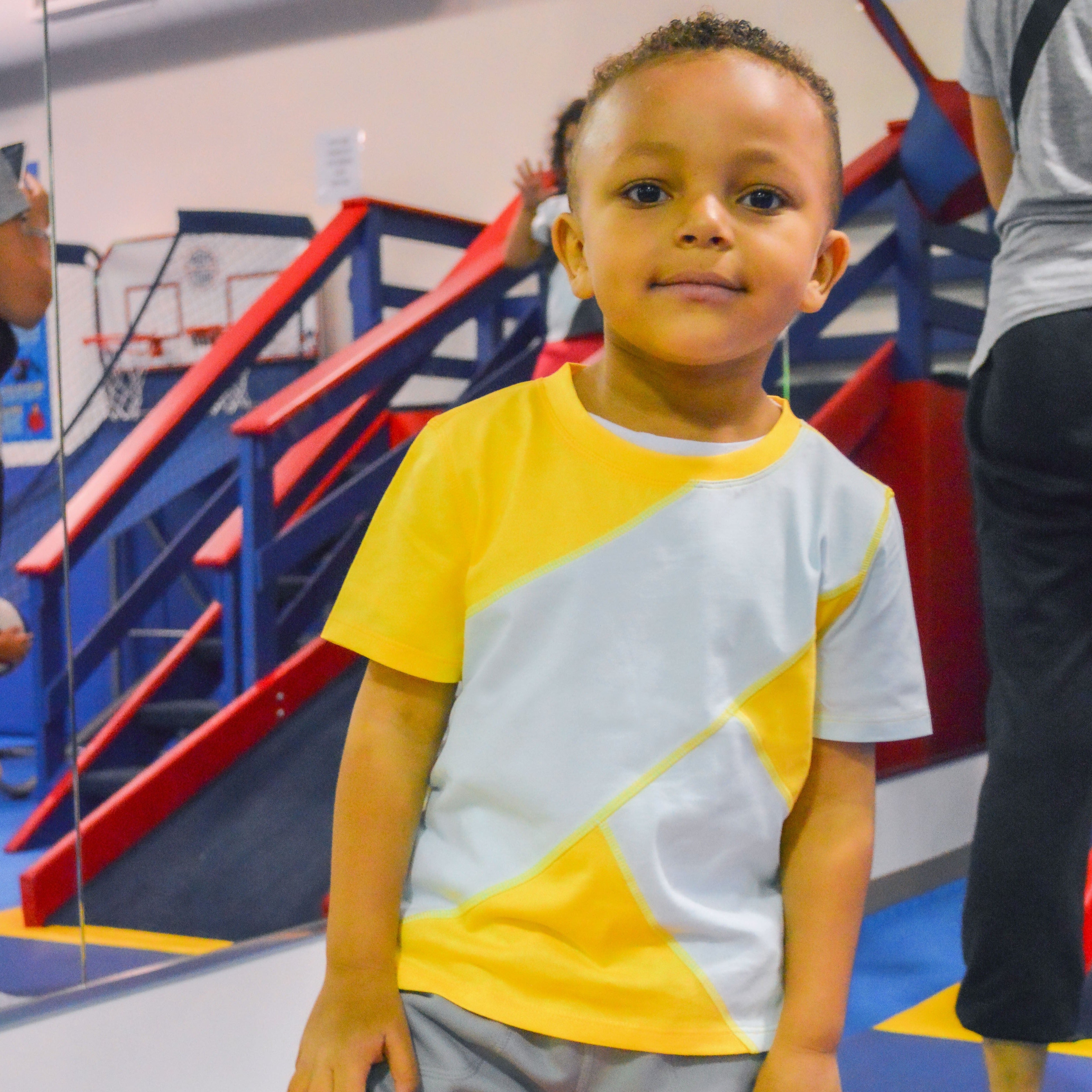 Sensory shirt in sensory play gym