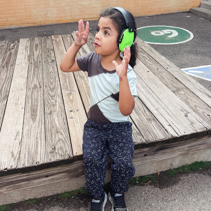 Autism clothing featuring compression t-shirt and sensory friendly pants